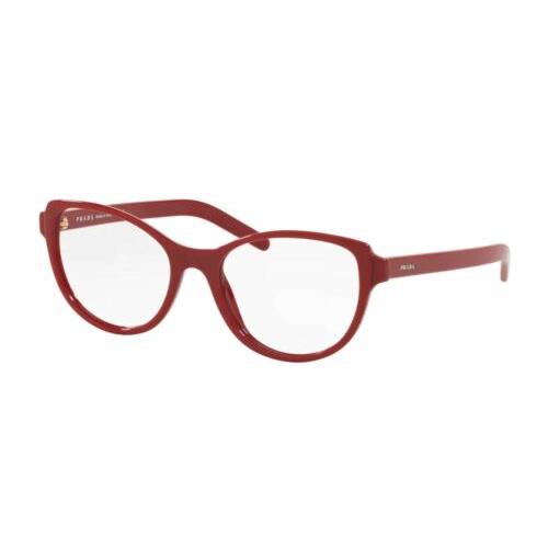 Prada PR 12VV 5391O1 Red Round Women`s 54 mm Eyeglasses