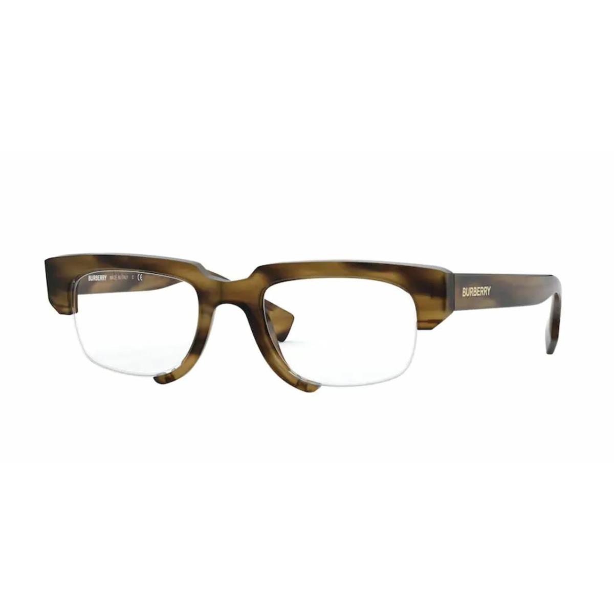 Burberry BE2314 3837 Striped Brown Rectangle Men`s 49 mm Eyeglasses