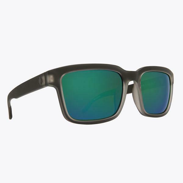 Spy Optics Helm 2 Matte Black Ice Sunglasses HD Plus Bronze with Emerald Spectra