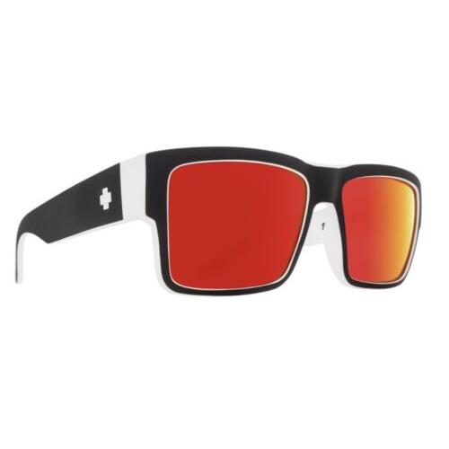 Spy Optic Cyrus Sunglasses - Whitewall / Hd+ Gray Green Red Spectra Mirr