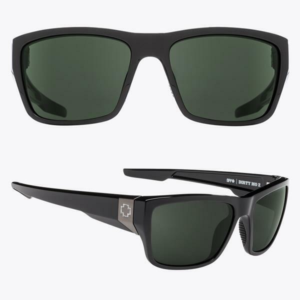 Spy Optics Dirty Mo 2 Black Sunglasses HD Plus Gray Green 670000000014