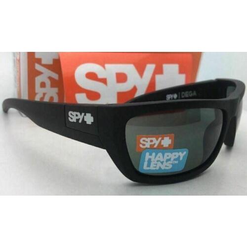 SPY Optics sunglasses DEGA - Matte Black Frame, Happy Grey Green Safety Lenses Lens