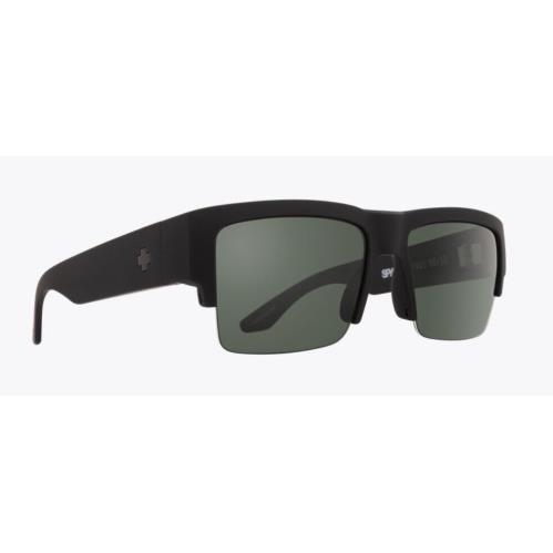 Spy Optic Cyrus 5050 Sunglasses - Soft Matte Black / Happy Gray Green Polar