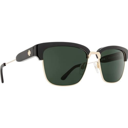 Spy Optics Bellows Black Gold Sunglasses Happy Gray Green 673439591863