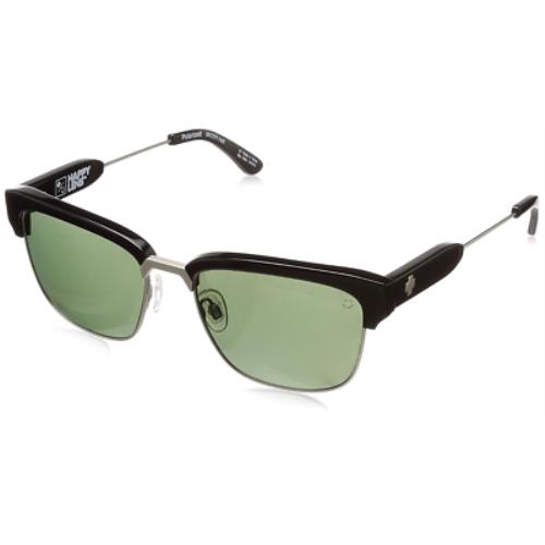 Spy Optics Bellows Black Silver Sunglasses Happy Gray Green Polarized