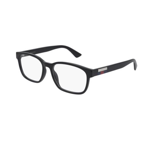Gucci GG 0749O 004 Black Rectangle Unisex Eyeglasses
