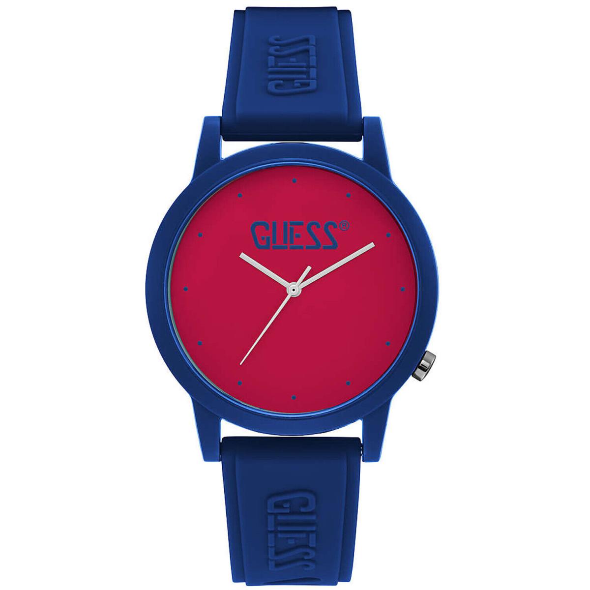 Guess Men`s Classic Red Dial Watch - V1040M4