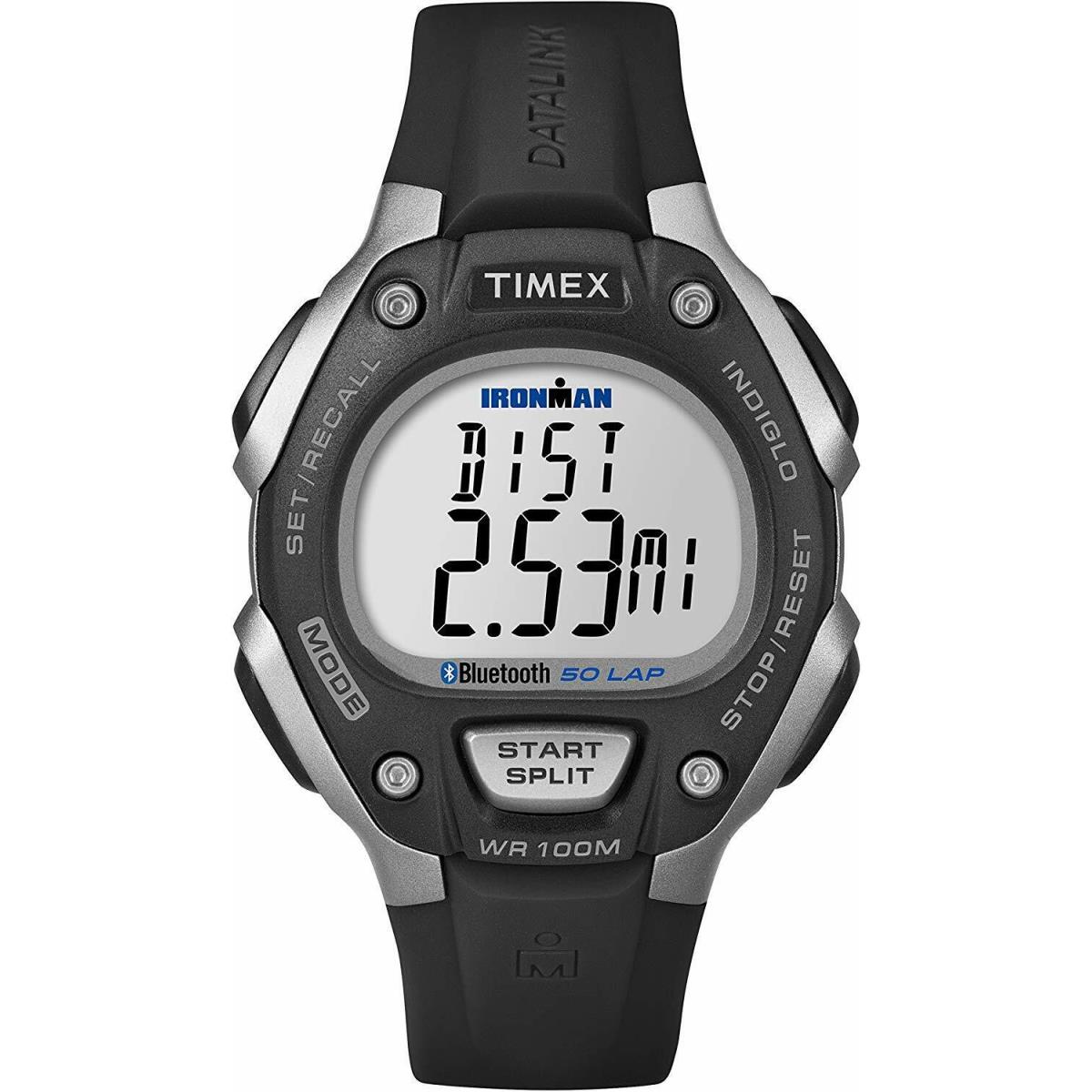 Timex Men`s Ironman Classic Rubber Silver Digital Dial- TW5K86300
