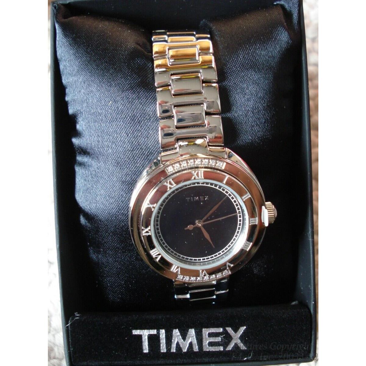 Lady Timex Value Diamond Collection Timex TM02696D Watch +bonus