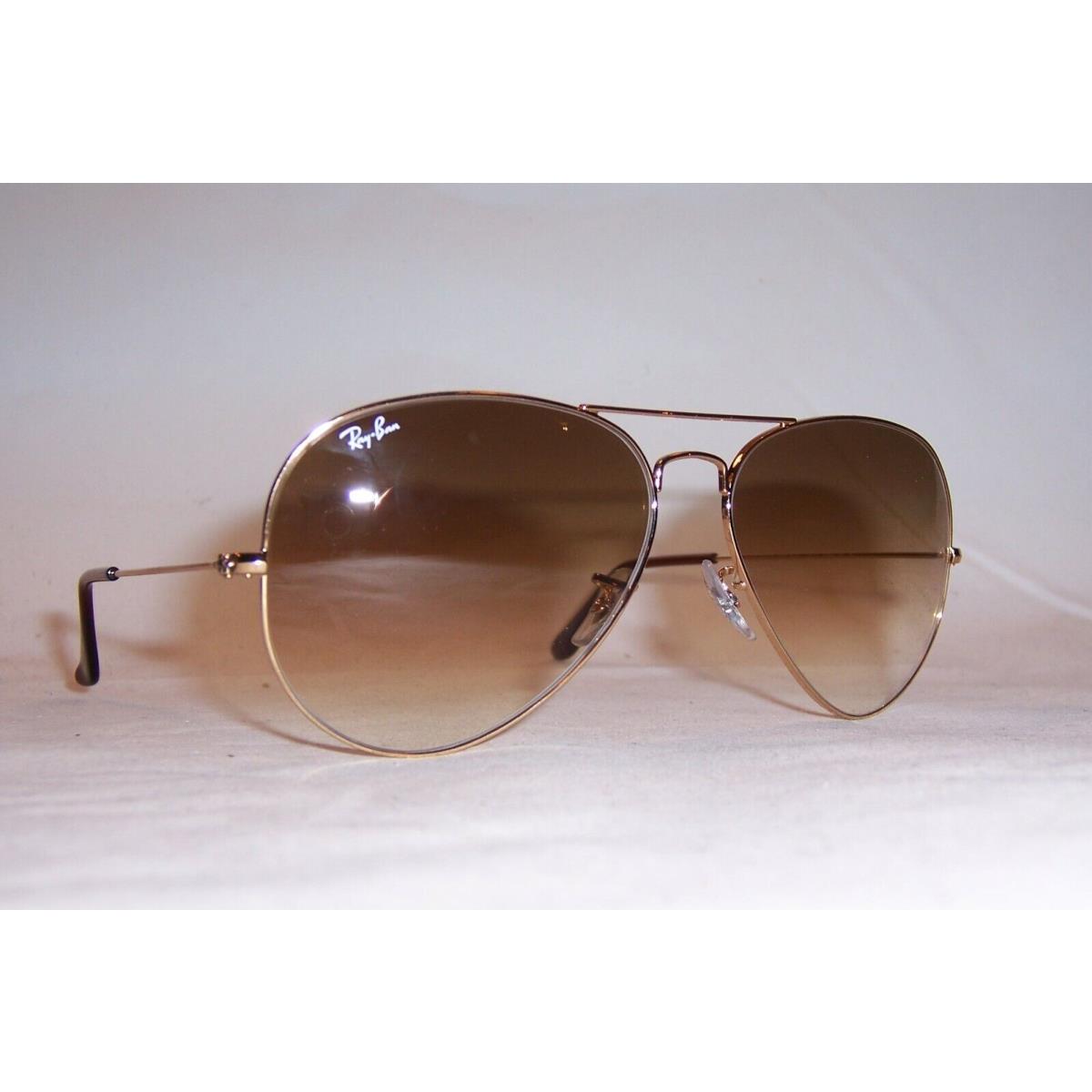 Ray Ban Aviator Sunglasses 3025 001/51 Gold/brown 58 MM