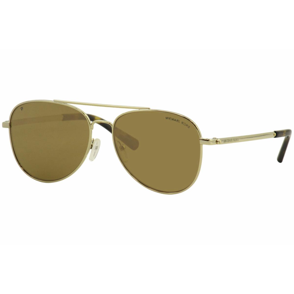 Michael Kors Sunglasses 10142O MK1045 Gold Frames Gold Lens 56mm ST