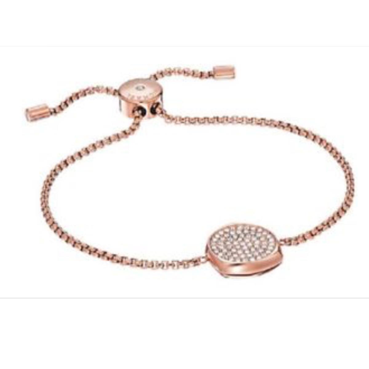 Michael Kors Beyond Brilliant Rose Gold Slider Crystal Bracelet MKJ6747791 + Box