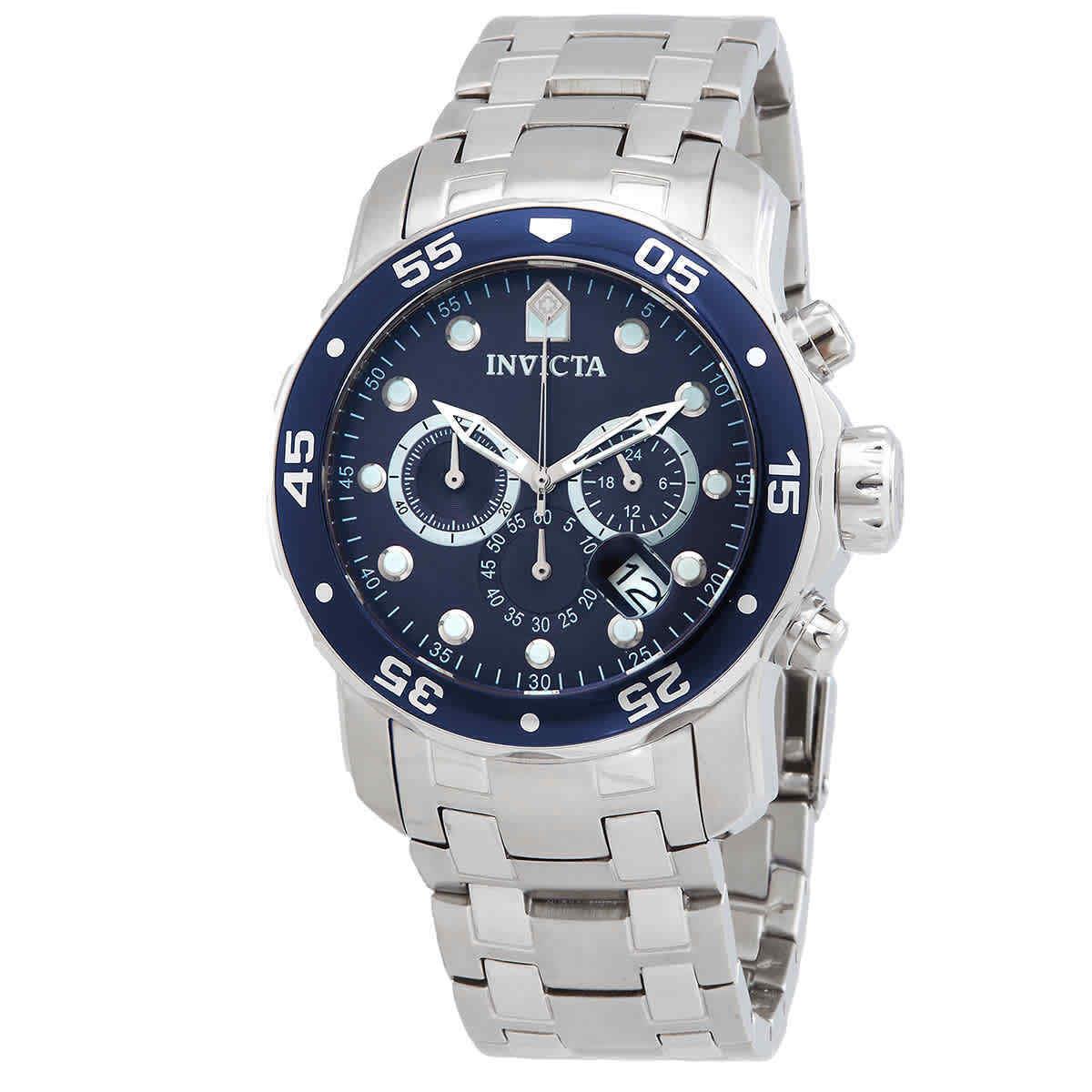 Invicta Pro Diver Chronograph Blue Dial Men`s Watch 0070