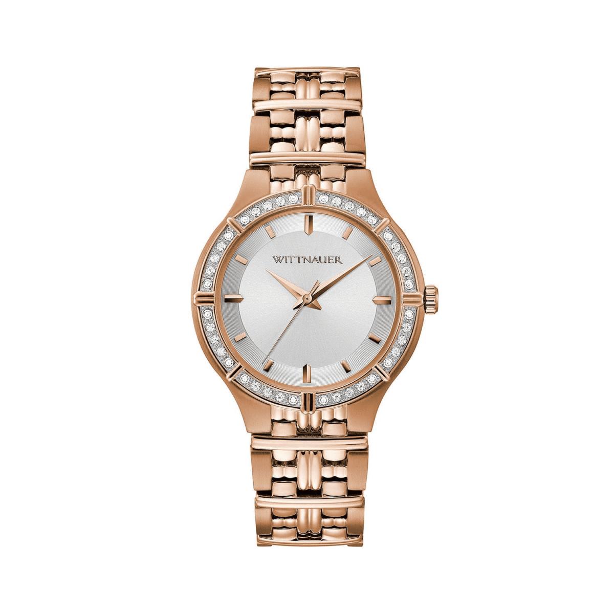 Wittnauer WN4090 Laureate 24 Diamonds Rose Gold Tone Dress Watch Great Gift