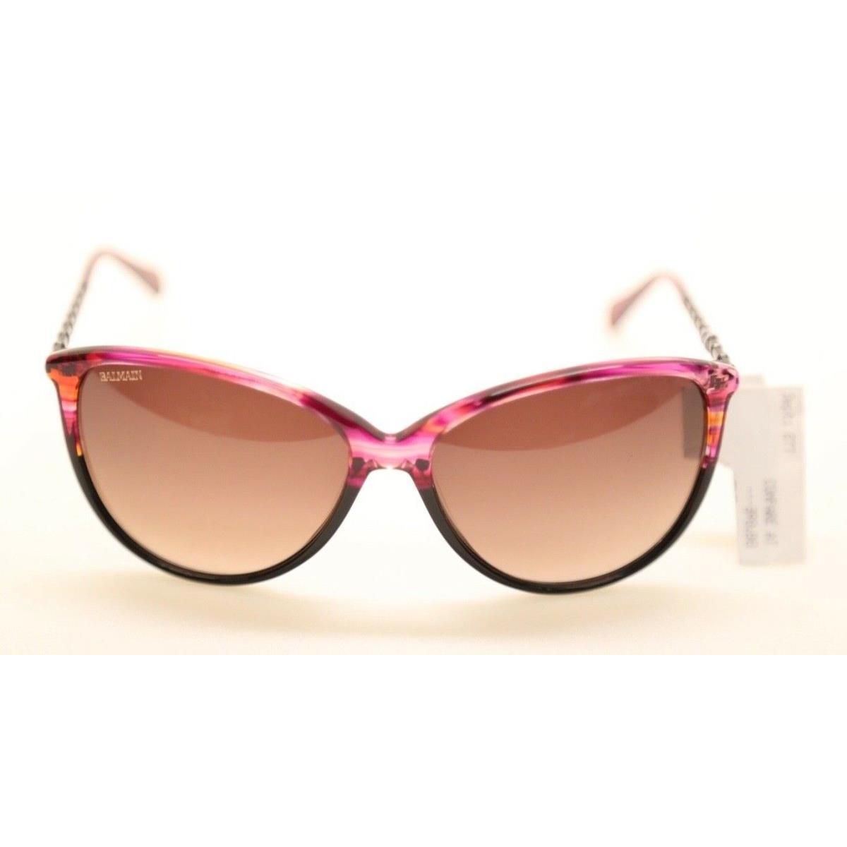 Balmain BL2085B 02 Violet / Gradient Cat Eye Frame 59mm Sunglasses 494