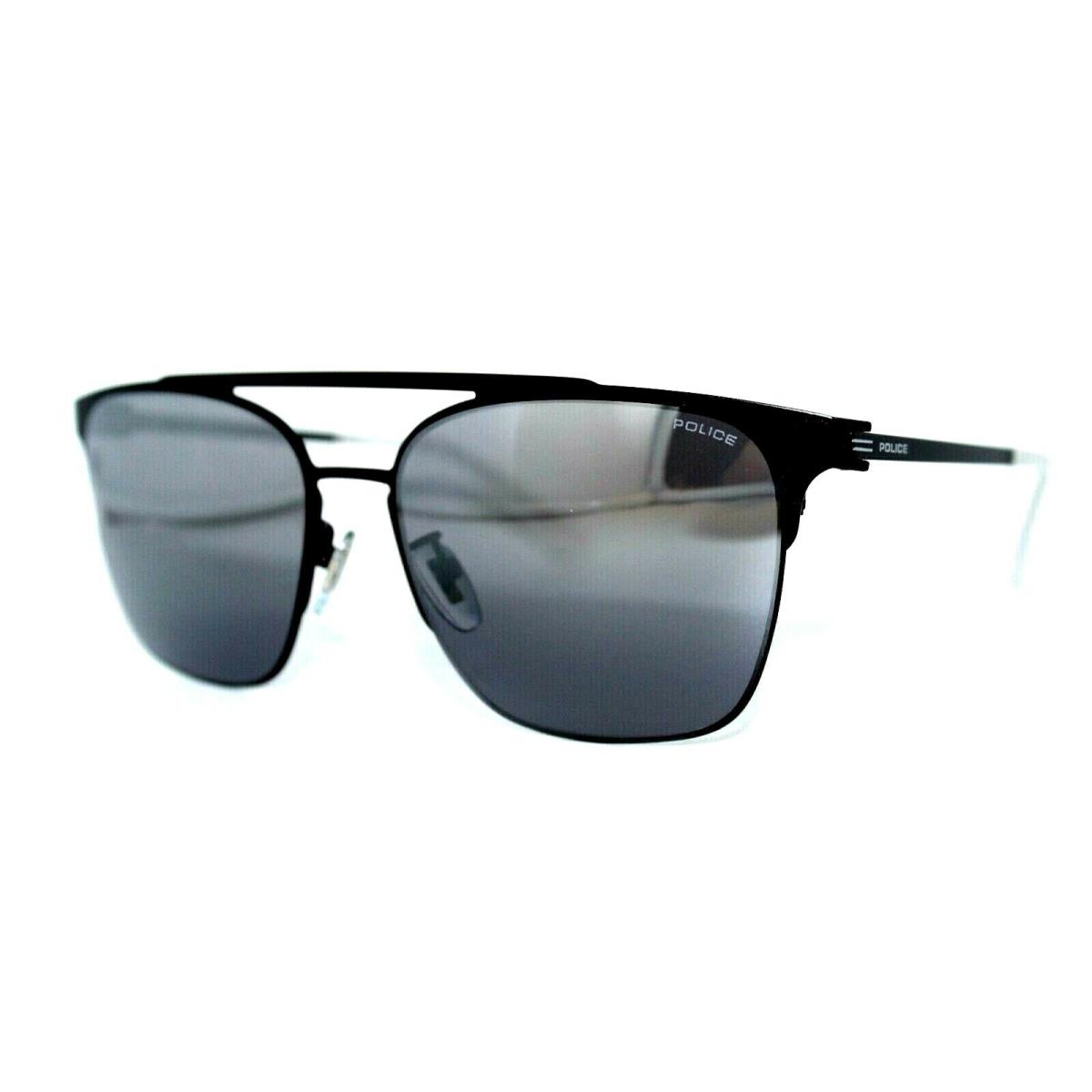 Police INTERSTATE2 SPL347 531X Black Sunglasses Frames 56MM W/case - Frame: Black, Lens: Silver