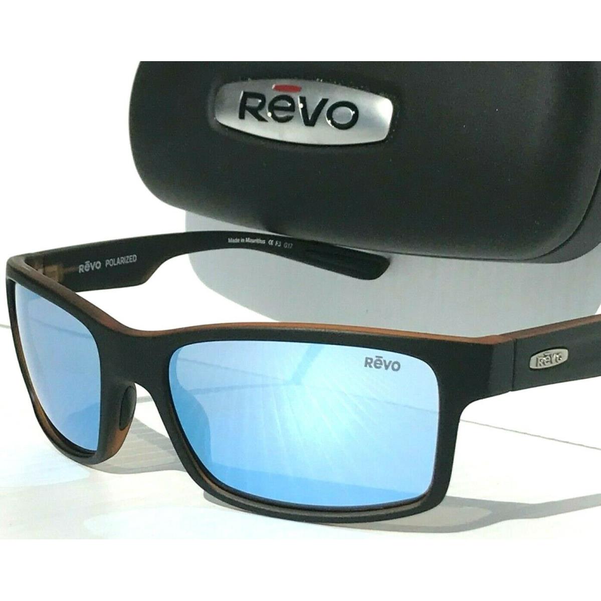 Revo Crawler Black Tortoise Polarized Blue Water Lens Sunglass 1027 01 BL