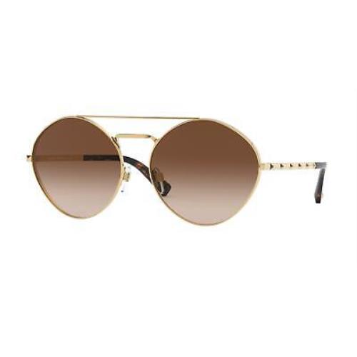 Valentino 2036 Sunglasses 300213 Gold