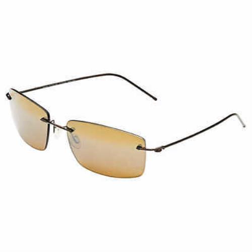Maui Jim Sandhill Rimless Sunglasses Brown Frame Brown Bronze Lens
