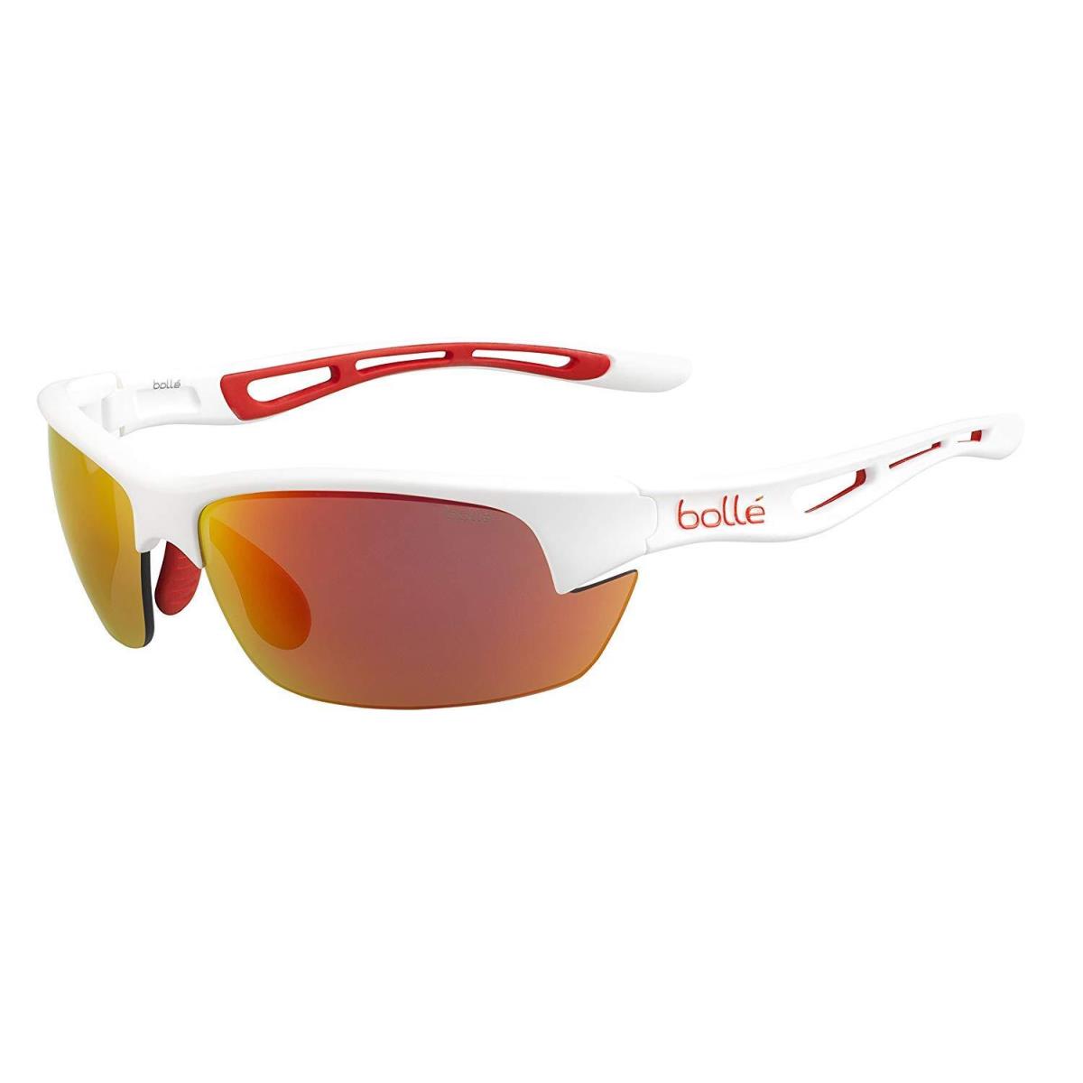 Bolle Bolt S Sunglasses - 12204 - Matte White w/ Fire Oleo/anti-fog Lens