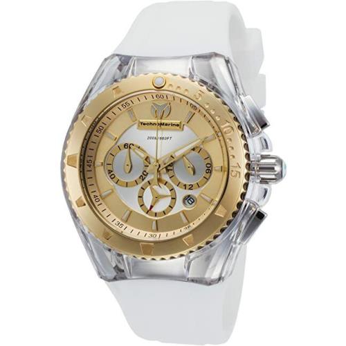Technomarine TM-115172 Cruise Pearl Chronograph Gold Dial Ladies Watch