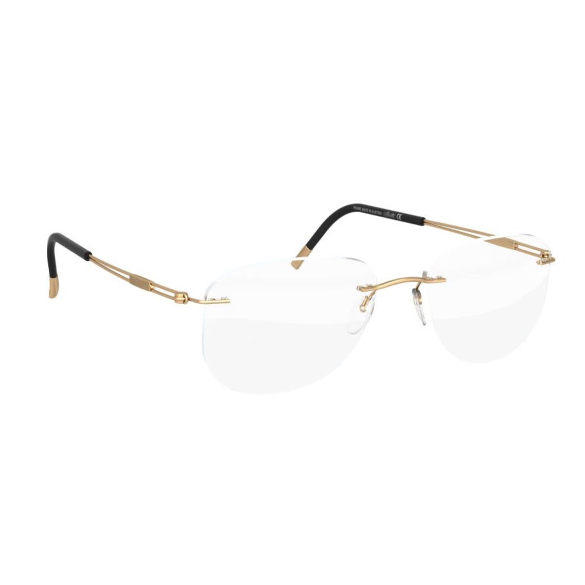 Silhouette 5521 Rimless Eyeglasses Titan Next Generation Titanium Frames Lavish Gold - 7530, Size: 52-17 145, Shape: EX