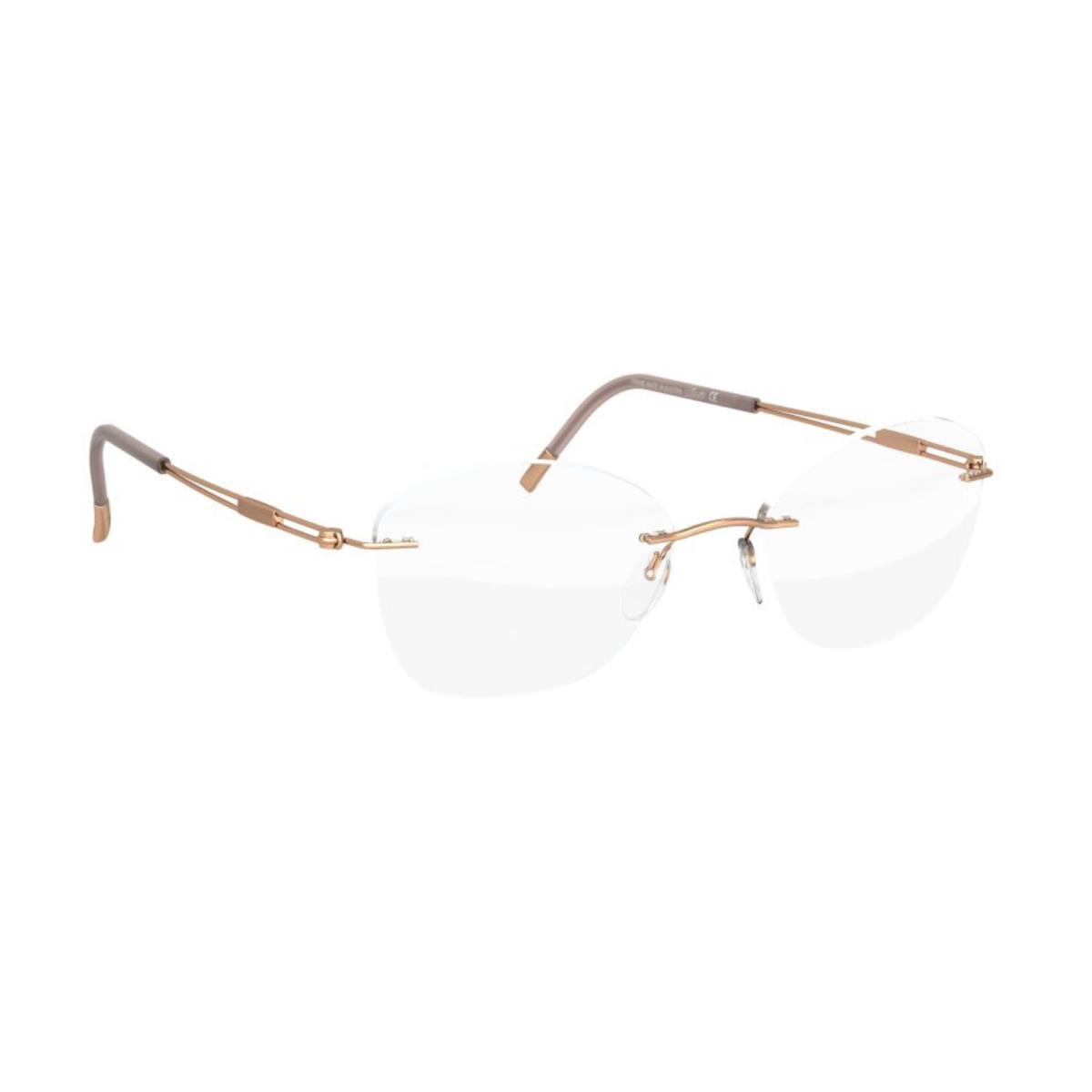 Silhouette 5521 Rimless Eyeglasses Titan Next Generation Titanium Frames Rose All Day - 3530, Size: 53-19 140, Shape: EU