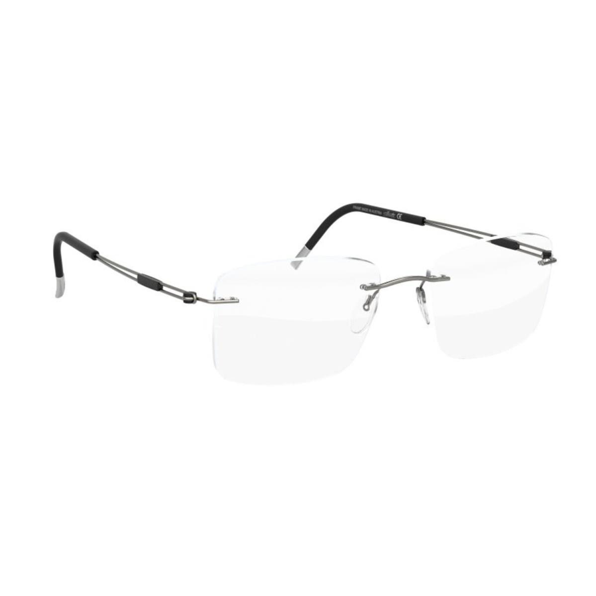 Silhouette 5521 Rimless Eyeglasses Titan Next Generation Titanium Frames Space Grey - 6560, Size: 50-19 150, Shape: EZ