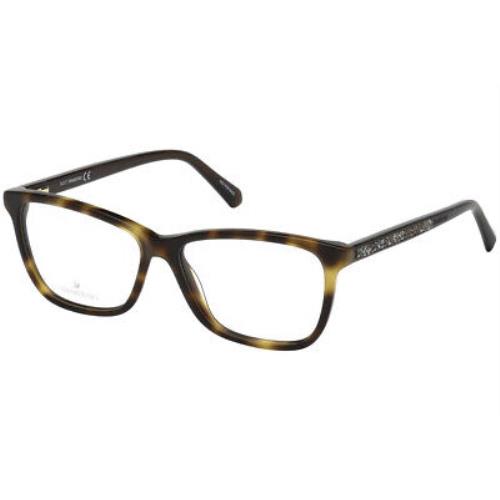 Swarovski SK5265 052 Eyeglasses Dark Havana Frame 54mm