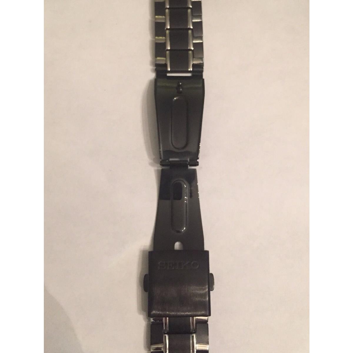 Seiko Men`s SSC143 Watch Band Black Watch Band Replacement NO Connectors - Band: Black