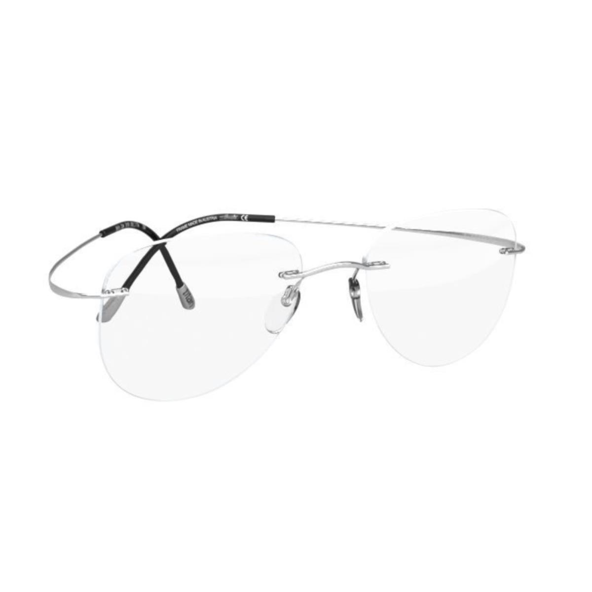 Silhouette Rimless Eyeglasses Titan Minimal Art Must 5515 CM 7010 Silver Frames