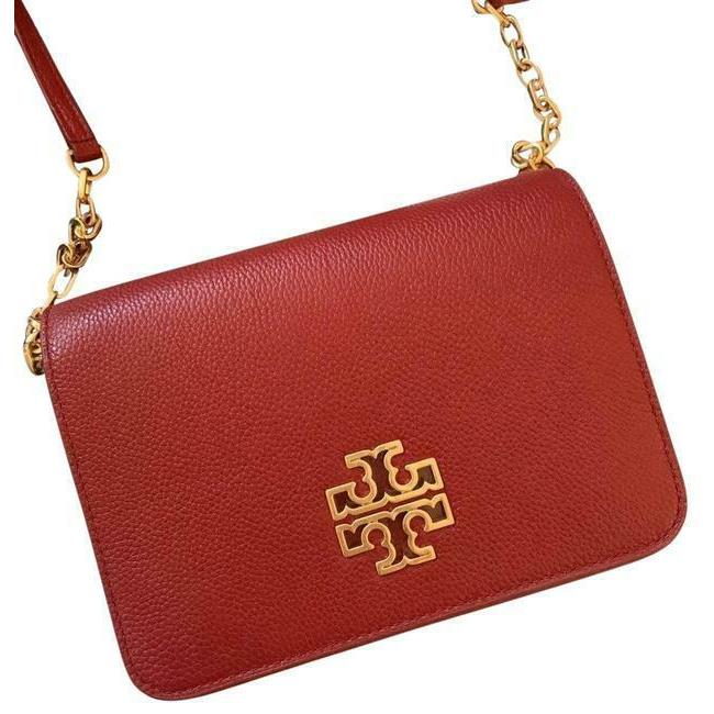 tory burch britten pebbled leather combo crossbody bag