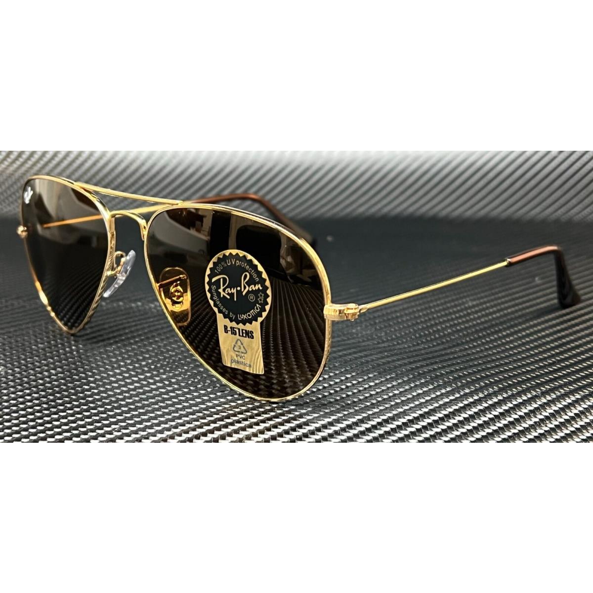 Ray Ban RB3025 001 33 Gold Aviator 55 mm Unisex Sunglasses