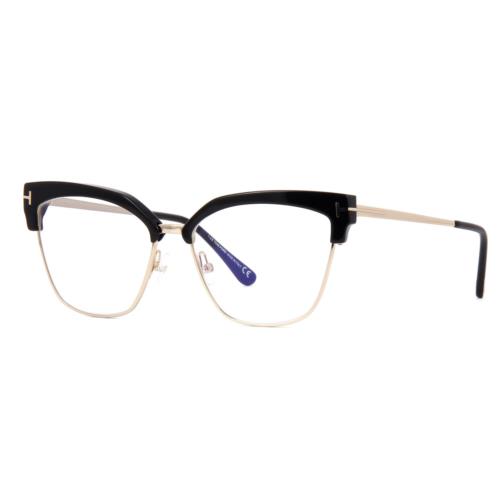 Tom Ford FT 5547B 001 Eyeglasses Shiny Black Frame 54mm