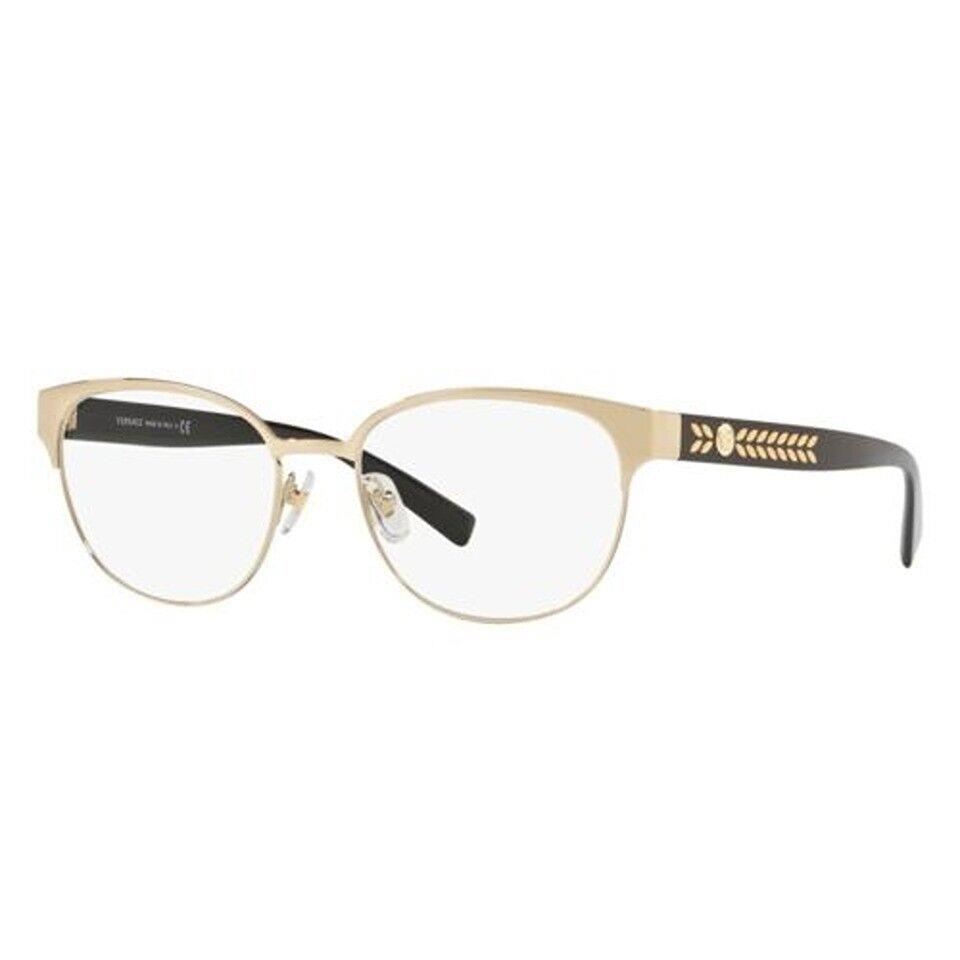 Versace VE1256-1252-53 Gold Demo Lens Women`s Eyeglasses