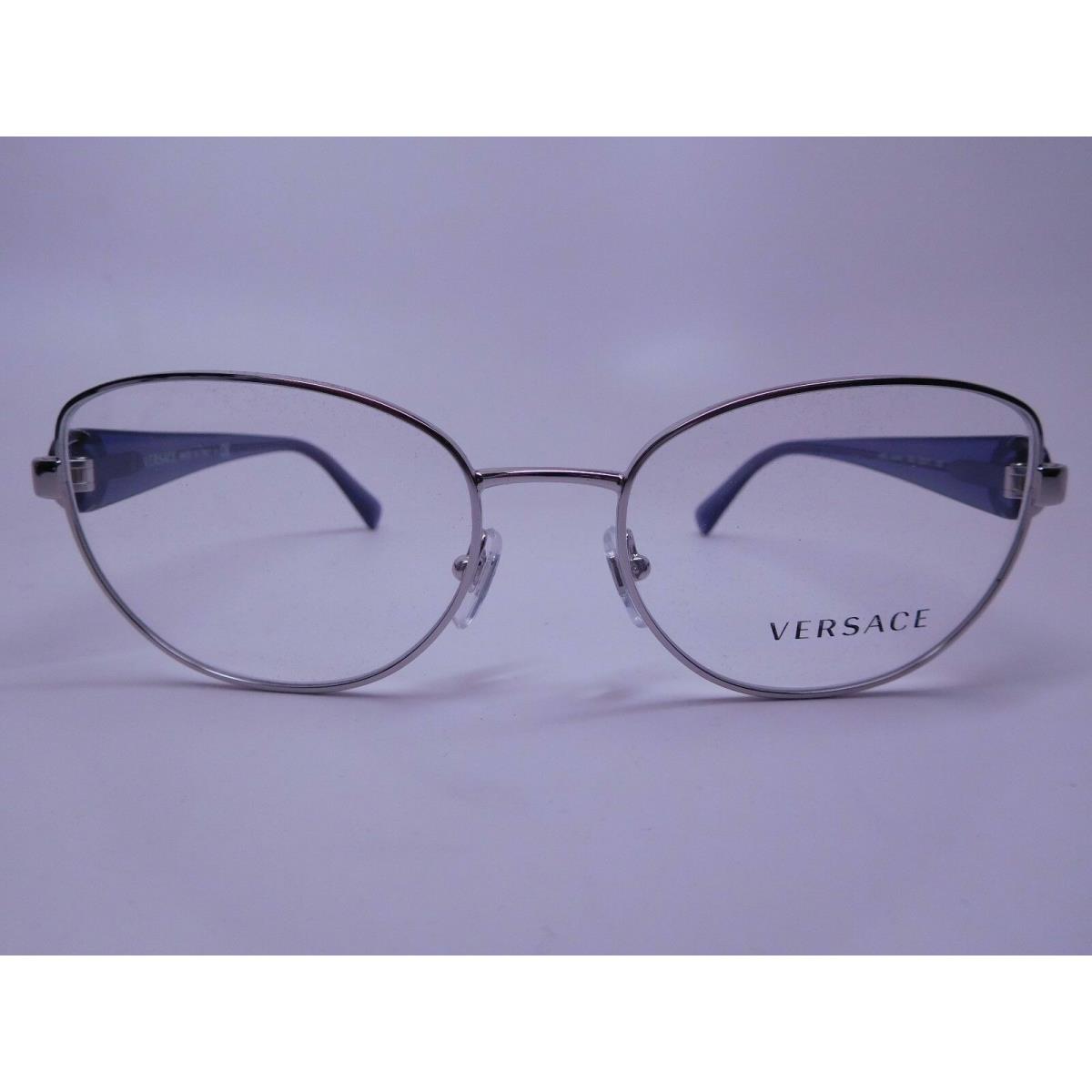 Versace Mod. 1246B 1000 Silver 52-17-135 Eyeglasses Women`s Made in Italy