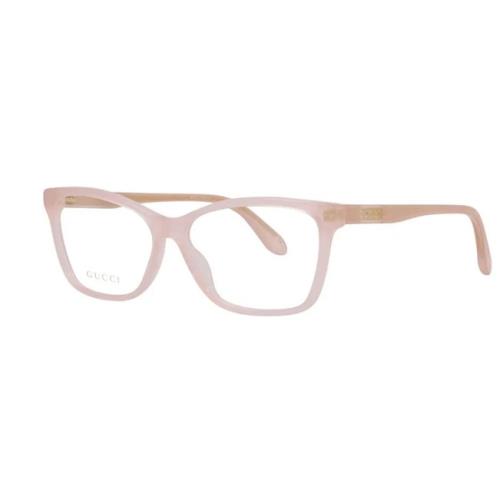 Gucci GG0792O 006 Cat Eye Pink Light Demo Lens 55 mm Women`s Eyeglasses