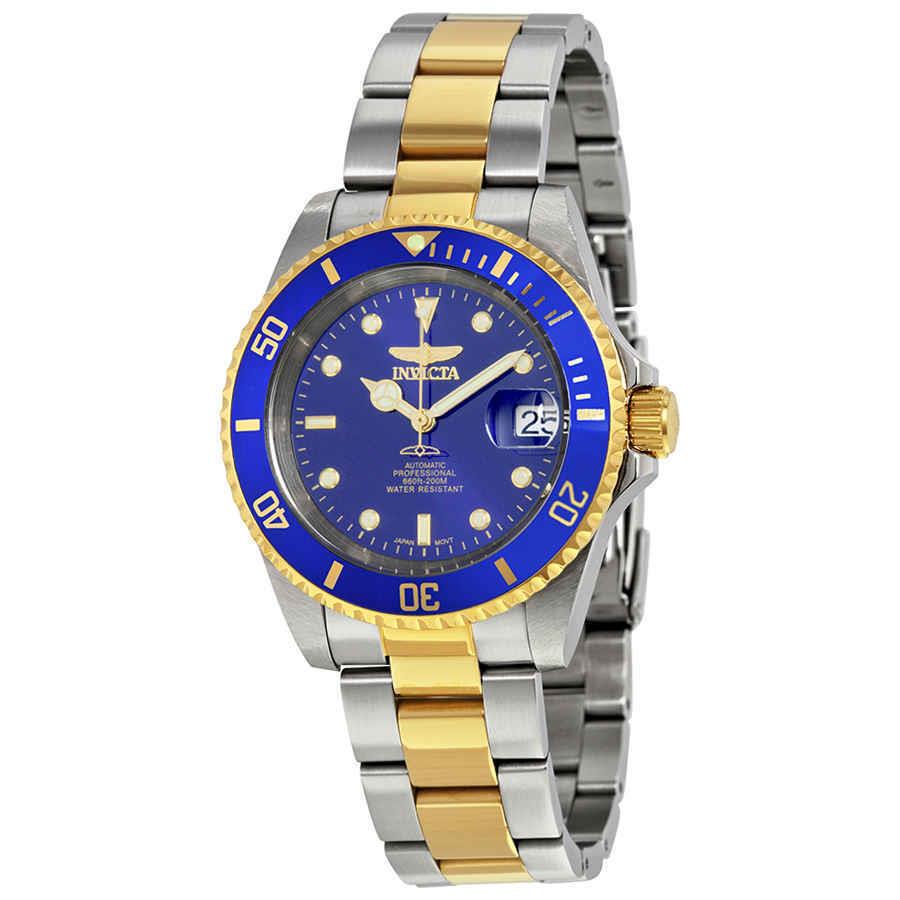 Invicta Mako Pro Diver Automatic Blue Dial Two-tone Men`s Watch 8928OB