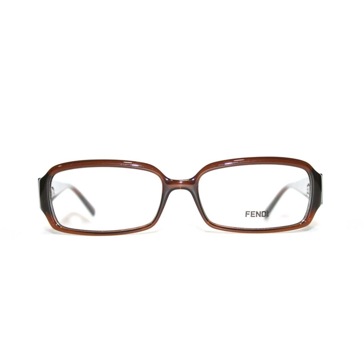 Fendi F880 270 Cold Insert Brown Eyeglasses RX 54-15-135 W/ Case