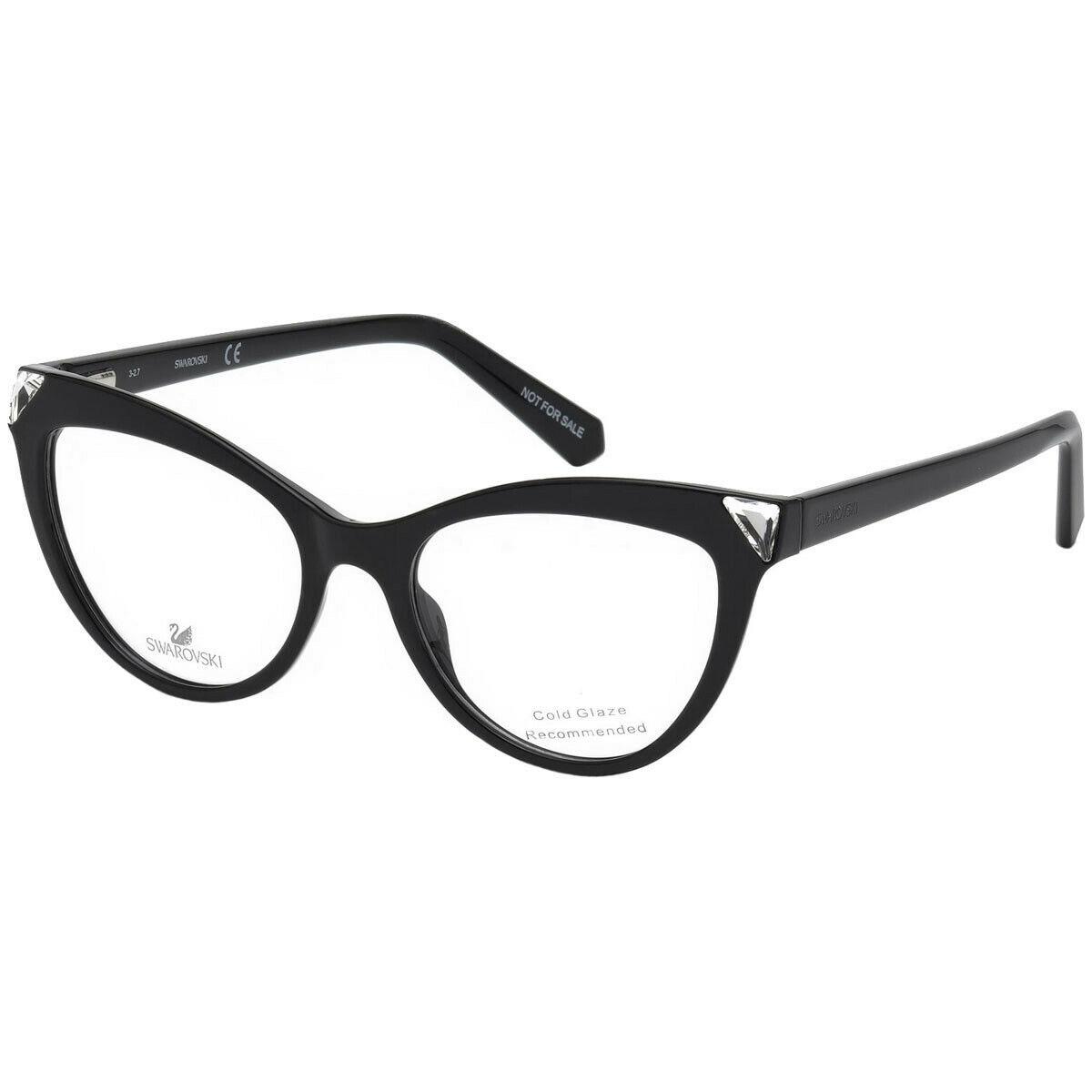 Swarovski SK5268 001 Eyeglasses Shiny Black Frame 51mm