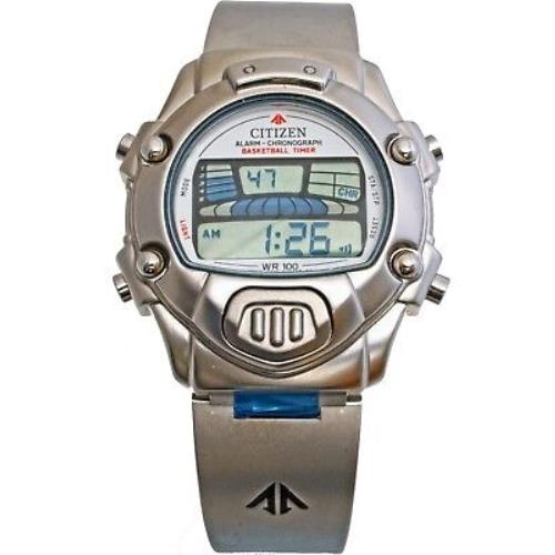 Citizen ME2000-50A Promaster Alarm Chronograph Junior Size Case 36.5 mm 100m WR
