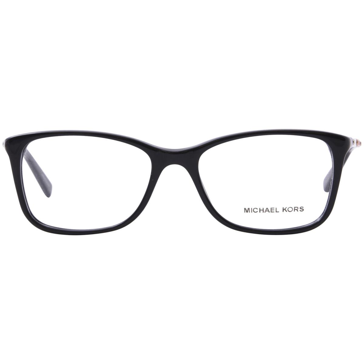 Michael Kors Antibes MK4016 3298 Eyeglasses Women`s Black Rectangle Shape 53mm