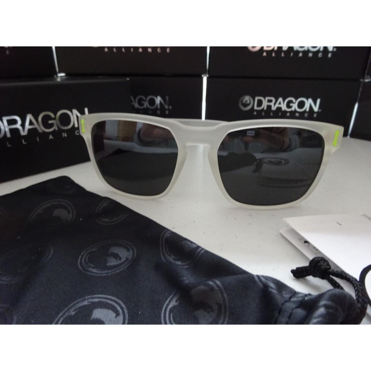 Dragon Monarch Matte Crystal Grey Sunglasses