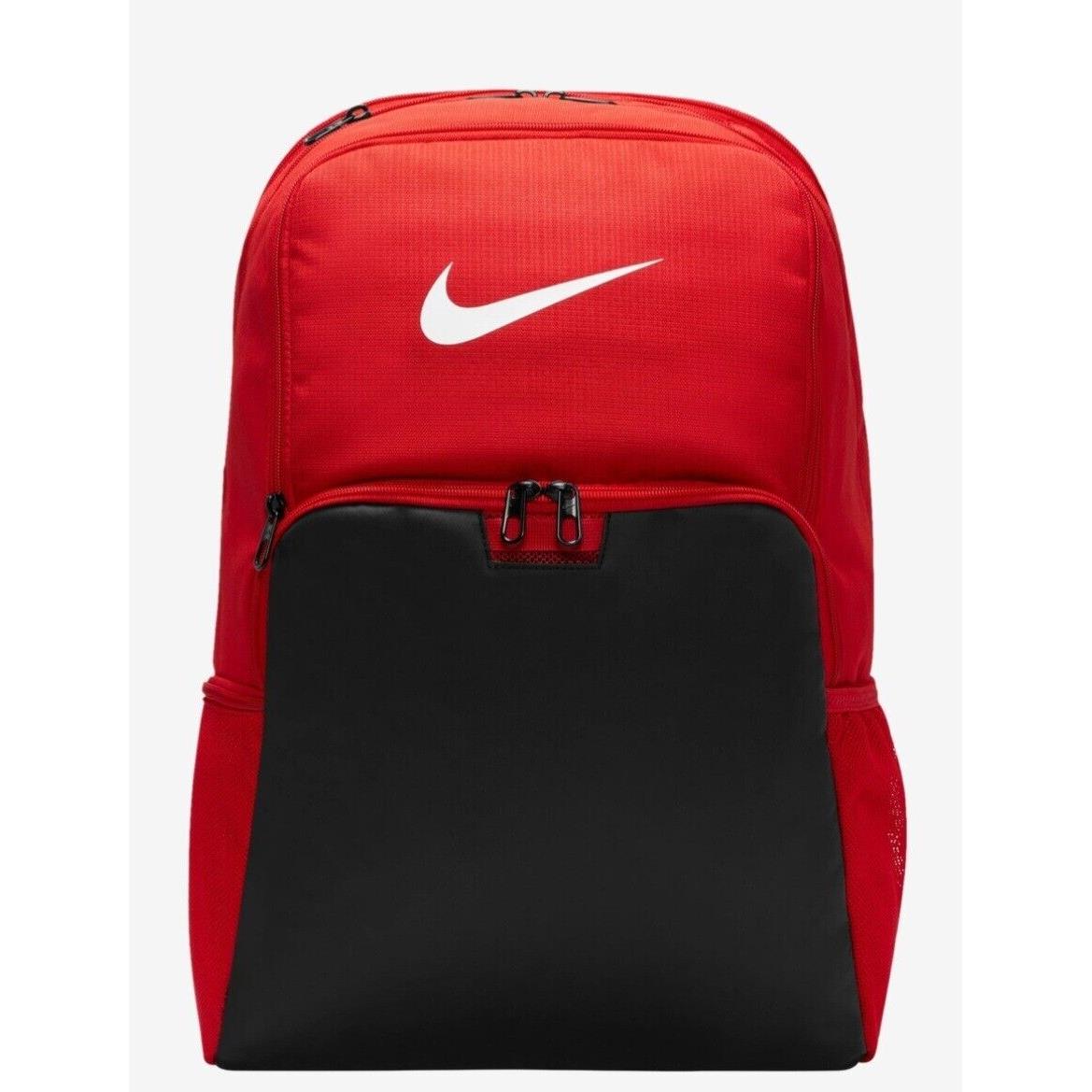 Nike Brasilia 30L Backpack 9.5 Bag XL X-large Red Black Jordan