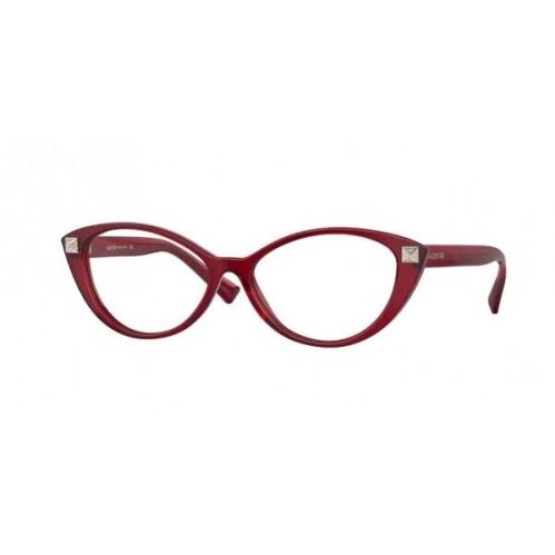 Valentino Eyeglasses VA3061 5121 Transp. Red Frames 54mm Rx-able ST