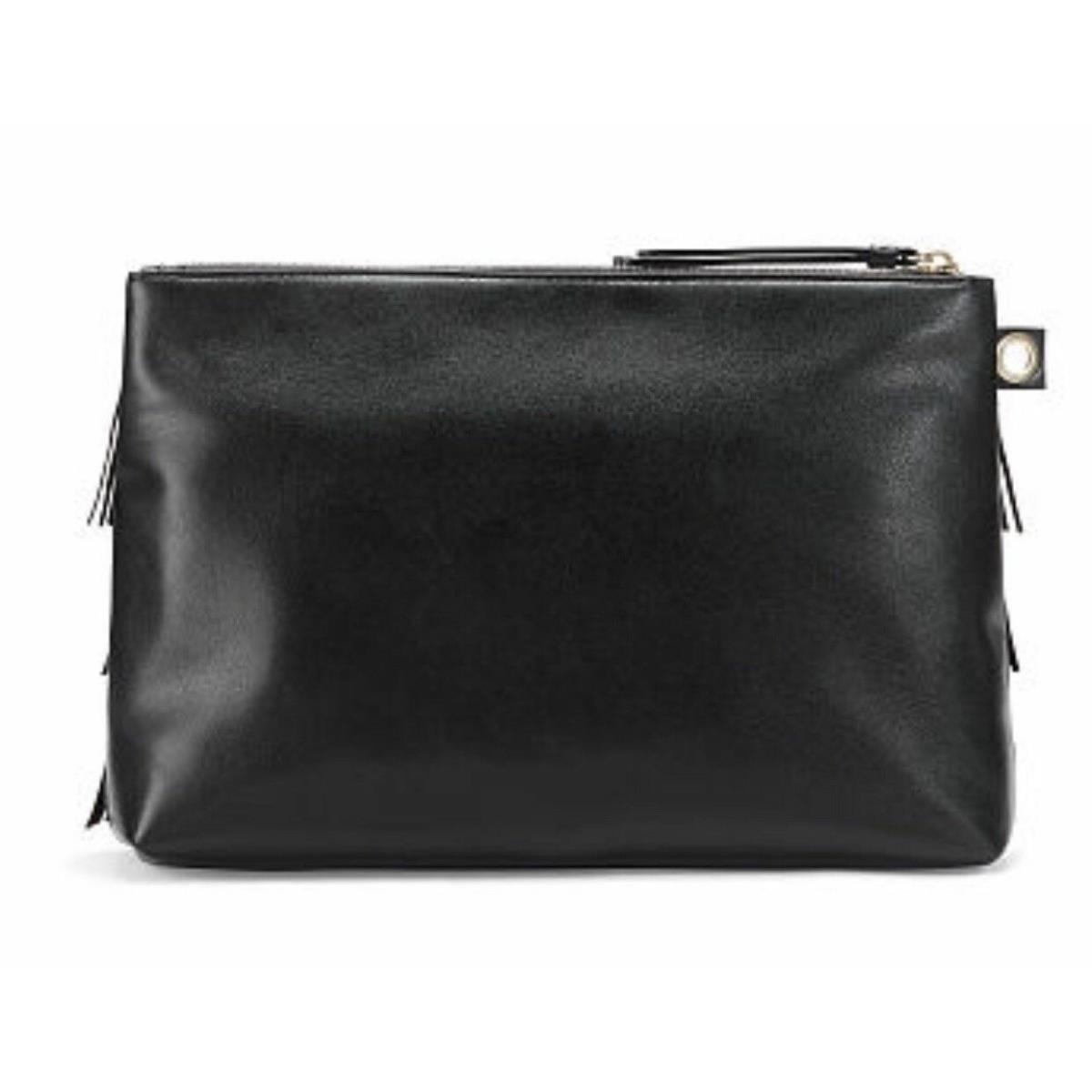 Victorias Secret Black The Fringe Night Out Clutch Wristlet Wallet Bag