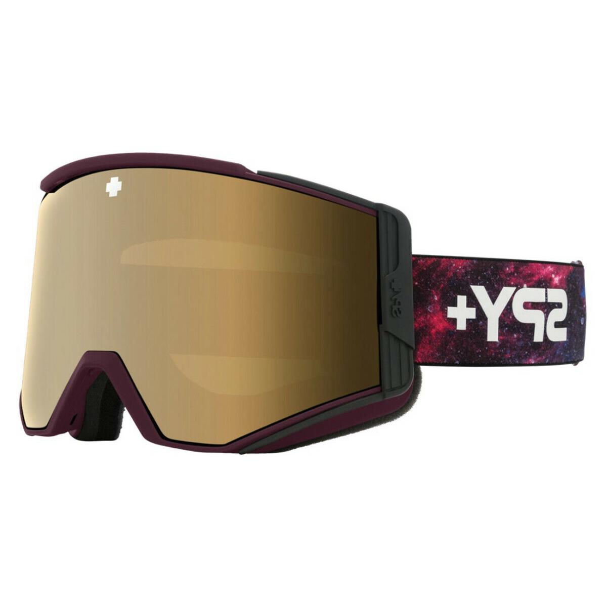 Spy Optics Ace Galaxy Purple Goggles HD Plus Bronze w/ Gold Spectra Mirror HD