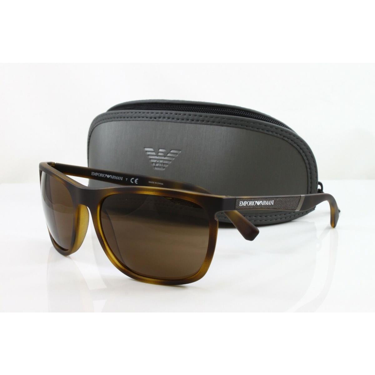 Emporio Armani Sunglasses Men`s EA4107 Color 508973 Matte Havana Size 59mm