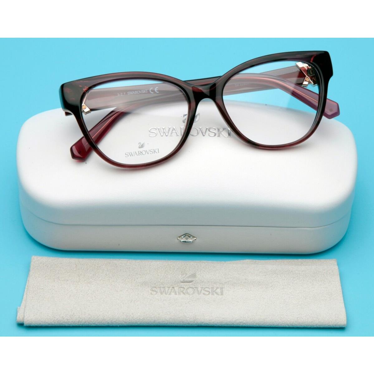 Swarovski SK 5250-H 069 Burgundy Eyeglasses 53-16-140mm B42mm