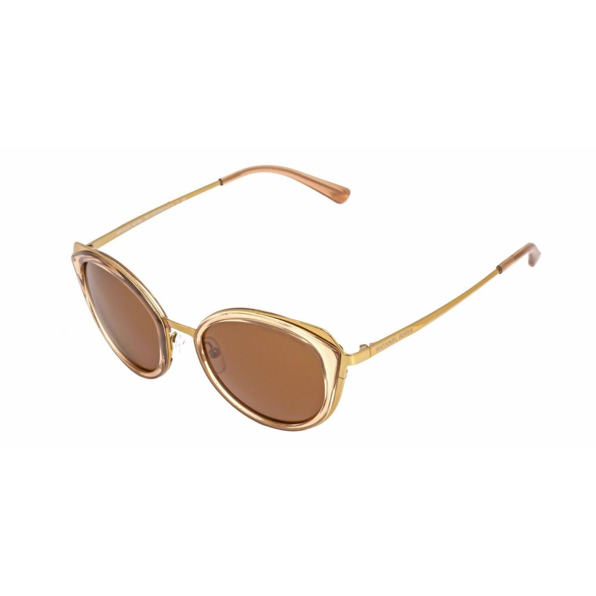 Michael Kors Charleston MK1029-116873-52 Gold Translucent Brown Sunglasses - Frame: Gold, Lens: Brown
